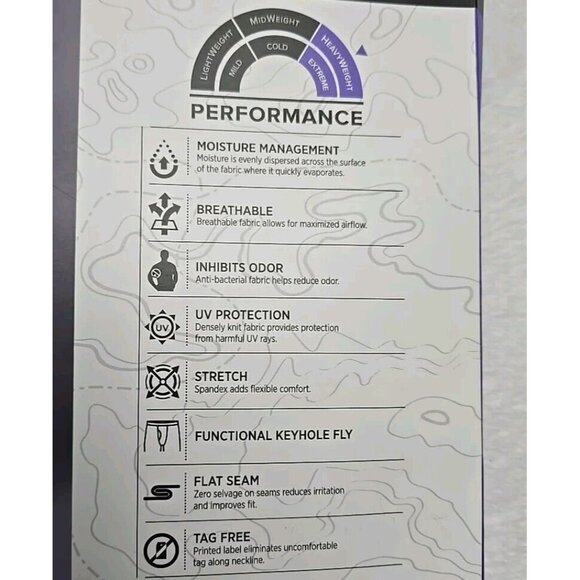 Mens Cuddl Duds Heavyweight ArctiCore Performance Base Layer Pant Grey Size XXL - Picture 11 of 13